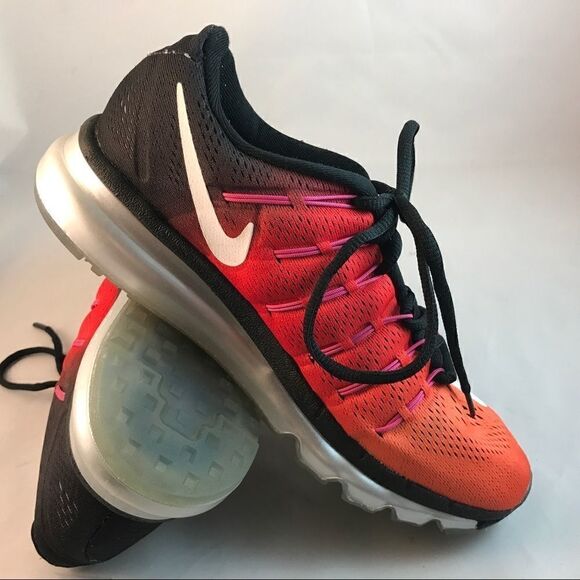 Mint Condition Nike Air Max 2016 OMBRE RED to ORANGE fade silver women's 8 39 EU - Picture 2 of 6